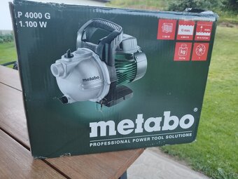 Prodám zahradní čerpadlo METABO P400 G. - 4