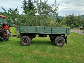 Vlek za traktor, vlečka, traktorový přívěs, valník 7t - 4