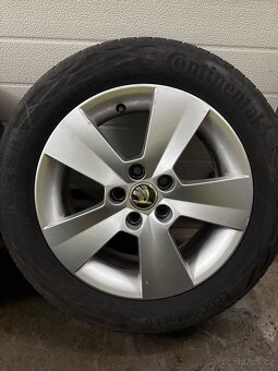 ALU Kola originál Škoda na pneu 185/60 R15 Continental - 4