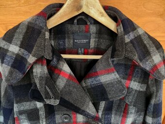 Dámský Kostkovaný krátký Kabát vel. 38-40 / M - 4