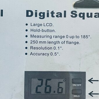 Digitální úhloměr HEDU D103, nové - 4