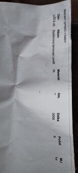 Systémový lemování profil, Al lista - 4