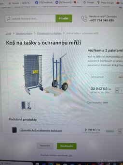koš na tašky GEDA s ochranou mříží + rudl - 4