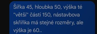 Bílá úzká skříň - 4