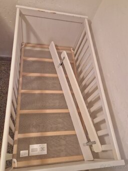 Dětská postýlka 120x60cm (IKEA Sundvik) se zábranou - 4