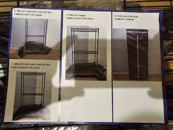 Textilní šatní skříň - 4