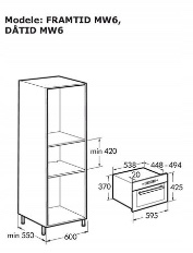 Vestavná mikrovlnná trouba Ikea - 4
