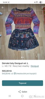 Dámské šaty Desigual vel. M a L - 4