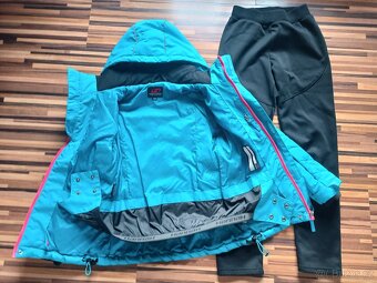 Zimní bunda Hannah a softshellové kalhoty UNUO, vel.128/134 - 4