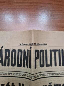 Noviny Nový lid - České země pod protektorátem 3x - 4