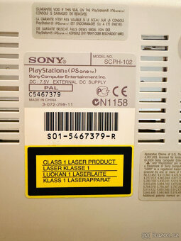 PlayStation PS one + ovladač + kabely + paměťovka + hra - 4