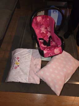 Kočárek pro panenku + autosedačka - 4