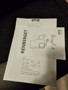 UŽ JE PRODANA Ikea Renberget  židle na kolečkach - 4