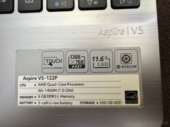 NOTEBOOK ACER ASPIRE V5-122P, 11.6” - 4