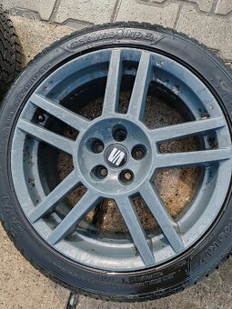 4x ALU SEAT LEON CUPRA 5X100 R17 + ZIMNÍ PNEU - 4