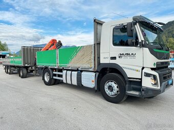 Volvo FM 420 - 4x2 – Valník + HR-PALFINGER PK9001 – EURO 6 - 4