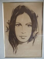 Obraz,pasparta -litografie "Petr Tamchyna - Tvář" - 4