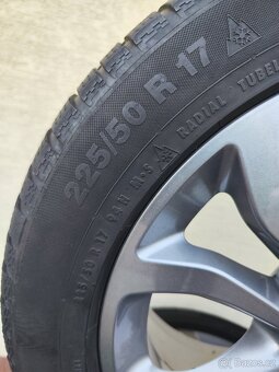 ORIGINÁL ALU kola MERCEDES 17" s pneu CONTINENTAL - 4