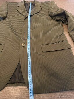 Vintage zelený pánský oblek (Green suit retro) - 2 kusy - 4