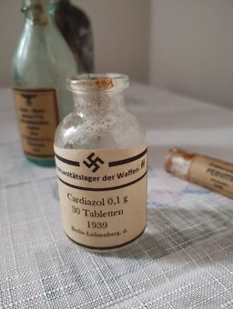 Originální láhve wehrmacht a SS waffen z 2 světové války - 4