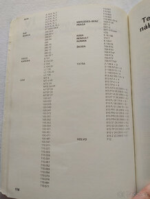 TECHNICKÉ A NASTAVOVACÍ ÚDAJE MOTOROVÝCH VOZIDEL, 1989 - 4
