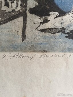 Akt,Grafika ,Josef Saska ," Pilný student" - 4