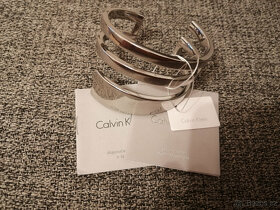 Calvin Klein ocelový náramek a ocelové náušnice kruhy Beyond - 4
