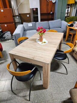 Jídelní set - stůl rozkládací+4 židle - 4