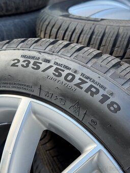 18" Originální ALU kola VW - nové celoroční pneu - 4