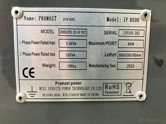 Generátor PRAMAST IF8500 8kw - 4