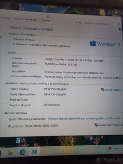 Počítač Intel Core i7 4770K 3.5 Ghz - 4