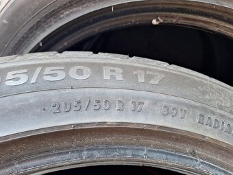 Prodám letní pneu 205/50/17 Continental sport 3 - 4