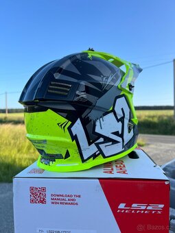 Dětská / Junior enduro přilba na motorku LS2 - nová - 4