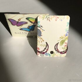 Skleněné náušnice - ruční výroba - 4