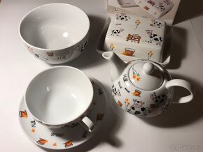 Sada na čaj s máslenkou a miskou - 4