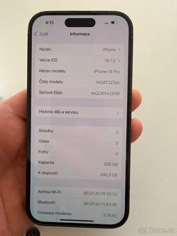 iPhone 14 Pro 256GB, černý - 4
