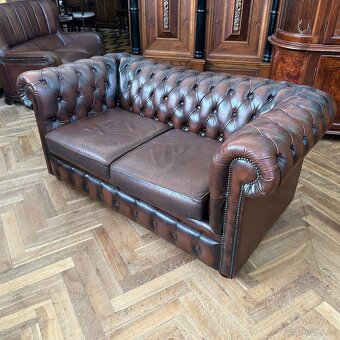 Chesterfield original Velká Británie, pravá kůže - 4