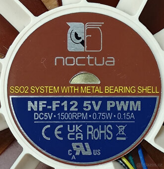 Noctua NF-F12 5V PWM - Novy nikdy nezapojeny - 4