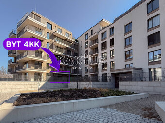 Pronájem bytu 4+KK (114m²) s předzahrádkou v novostavbě na u - 4