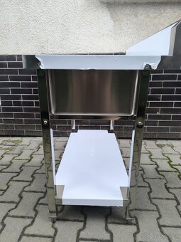 Nerezový gastro jednodřez (bazen) - dřezový stůl 100x60x85 - 4