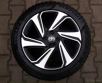 Alu kola originál Toyota Aygo 4x100 R17 KRÁSNÁ SADA - 4