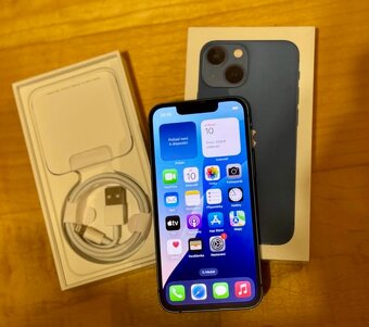 iPhone 13 Mini Blue BATERIE 100% TOP - 4