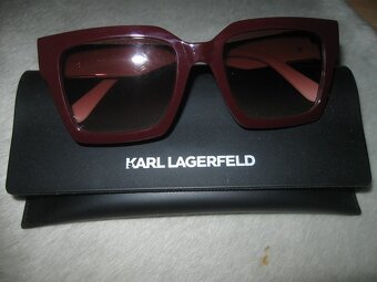 nové sluneční brýle Karl Lagerfeld burgundy/pink - 4