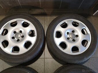 Audi A4, A6 alu + letní 205/55/16. - 4