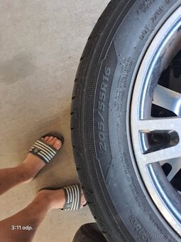 Originální litá sada kol VW 5x112 205/55 R16 HANKOOK DOT5021 - 4