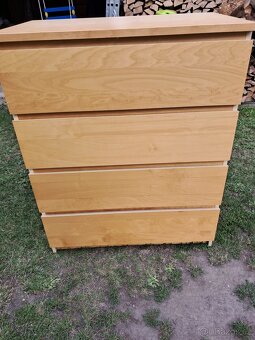 Ikea komoda Malm bříza 4 zásuvky - 4
