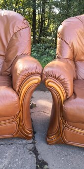 Kožená sedací souorava 3+1+1 - 4