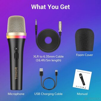 Dynamický mikrofon Tonor D2 RGB - 4