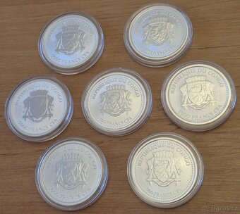 Stříbrná investiční mince Kongo Gorila 1OZ - 4