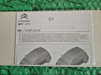 dekorativní ozdobné a ochranné lišty prahu Citroen C1 , C3 1 - 4